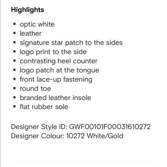 Golden Goose Super Stars Gold White Sneakers Size 39 - Picture 2 of 9